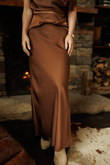 Fireside Muse Satin Skirt