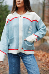 Ski Patch Knit Cardigan
