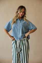 Jordan Denim Shirt Top