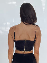 Black Gold Chain Tank