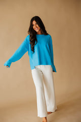 Blue Pullover Sweater