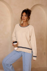 Cable Knit Casual Sweater