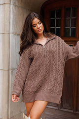 Cable Knit Mini Dress