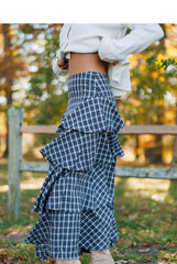 Chateau Check Maxi Skirt