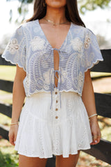 Colette Embroidered Top