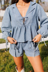 Daisywood Denim Top