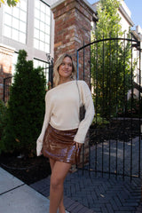 Drop Shoulder Pullover Sweater