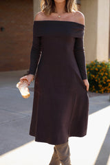 Espresso Hour Sweater Dress