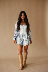 Juliette Floral Chiffon Romper