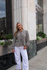 Gilmore Plaid Tie Top