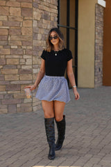 Gingham Bubble Skort