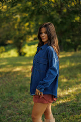 Willow Blues Denim Top