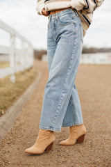 High Rise Curve Barrel Stretch Jeans