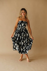 Pre-Order! Black Magnolia Dress
