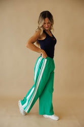 Lace Side Stripe Track Pants