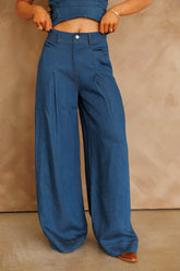 Westward Denim Palazzo Pants