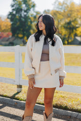 Ivory Fleece Jacket