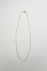 18K Gold Plated Twist Chain Necklace