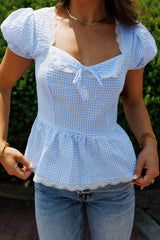 Gingham Grace Top