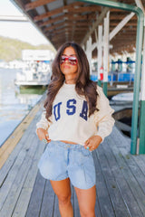 Oversized USA Pullover