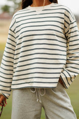Court Cozy Striped Pullover
