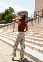 Leopard Twill Pants