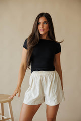 Natural Linen Shorts