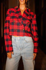 Festive Chic Cropped Blazer