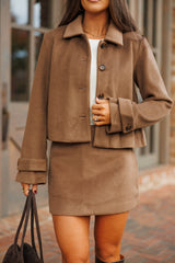 Mocha Fitted Jacket