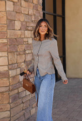 With Intention Plaid Jacket