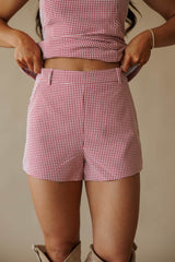 Cherry Gingham Shorts