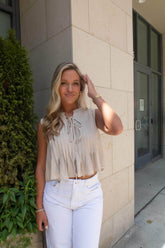 Pleated Tie Tank