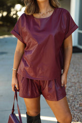 Bold Behavior Leather Top