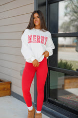 Plaid Merry Sweatshirt