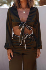 Saint Lucia Satin Top