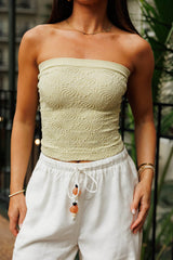 Seamless Jacquard Tube Top