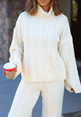 Snowed In Cable Knit Sweater