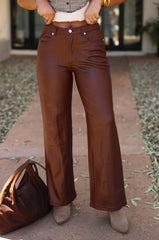 In Control Faux Leather Pants