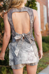 Stonewashed Denim Skort