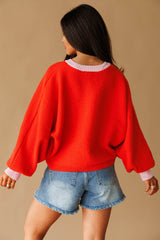 Contrast Crush Cardigan