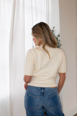 Cable Knit Cardigan Top