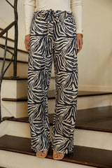 Zebra Drawstring Pants