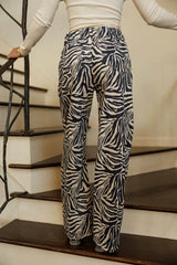 Zebra Drawstring Pants