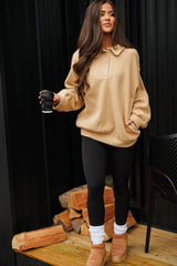 Teddy Polo Fleece Sweatshirt