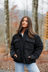 Black Ice Puffer Coat