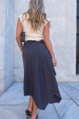 Night Agenda Asymmetrical Skirt