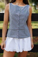 Adeline Gingham Top