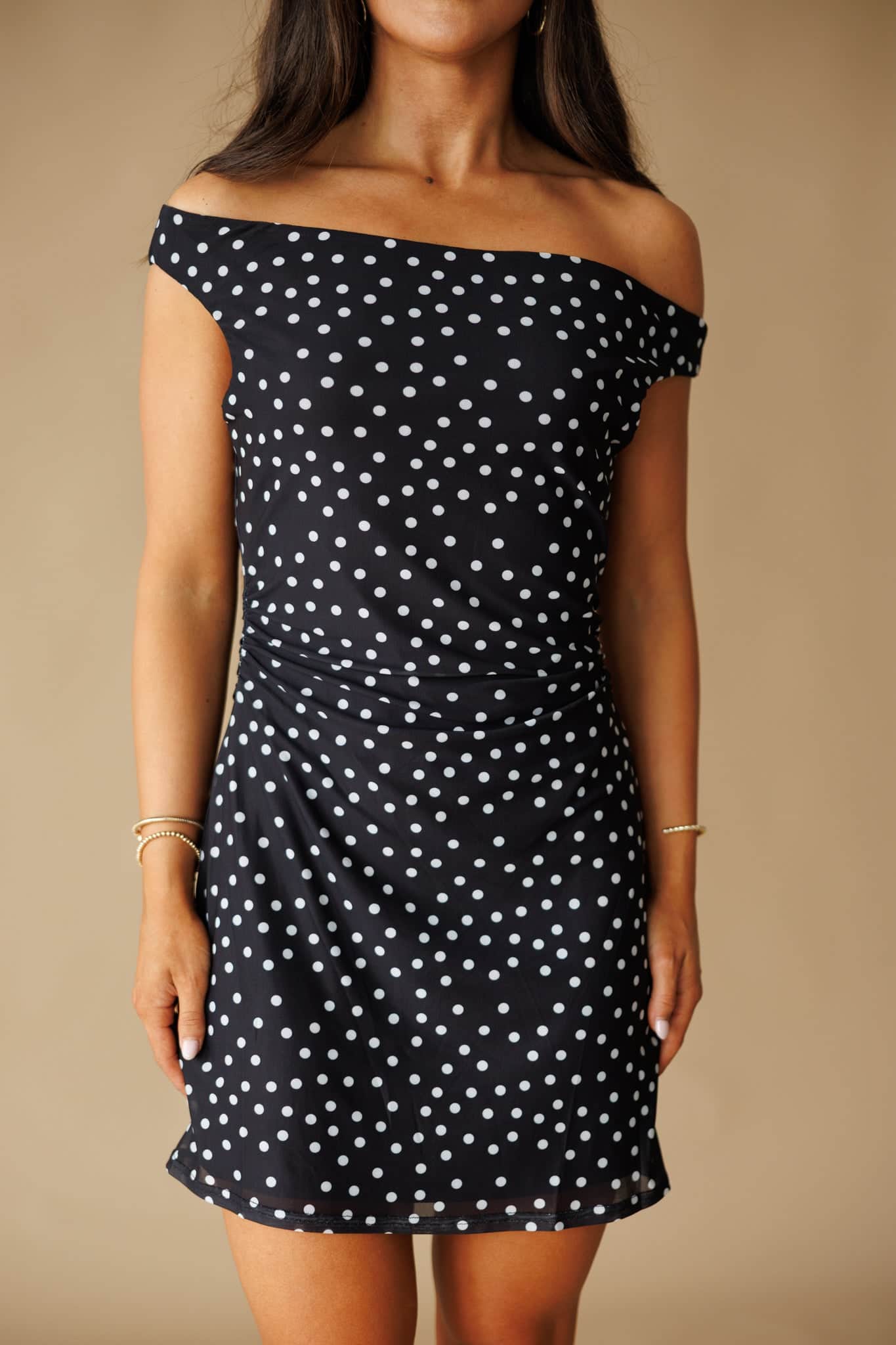 Audrina Polka Dot Dress