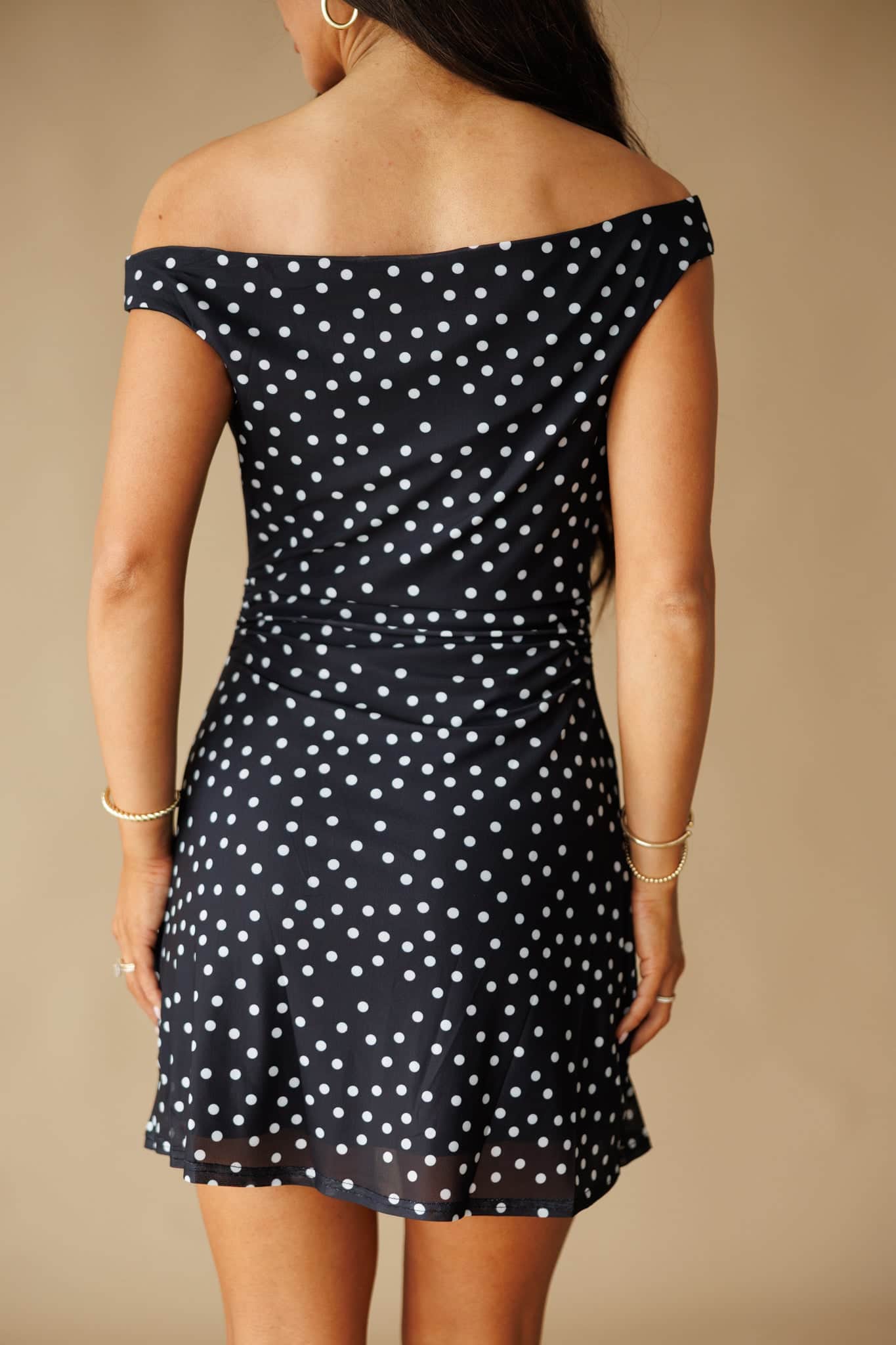Audrina Polka Dot Dress