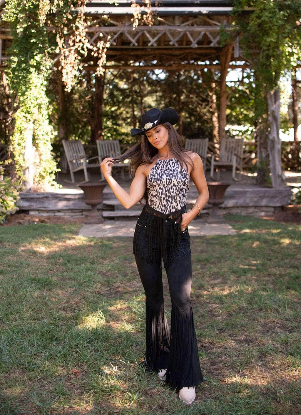 Austin Suede Fringe Pants